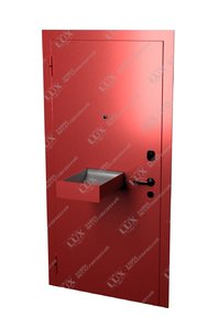 кассовая дверь с окрасом hammerite