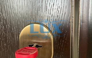 дверь с МДФ отделкой и сейфовым замком
